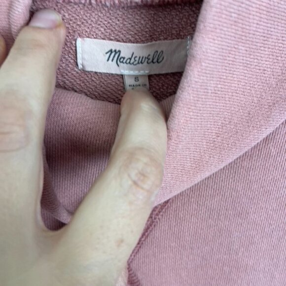 Madewell Coral Cowl Neck Sweatshirt - Picture 4 of 8